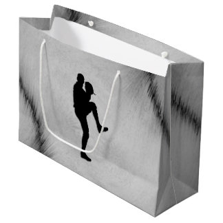 Baseball Player Pitcher Windup Large Gift Bag