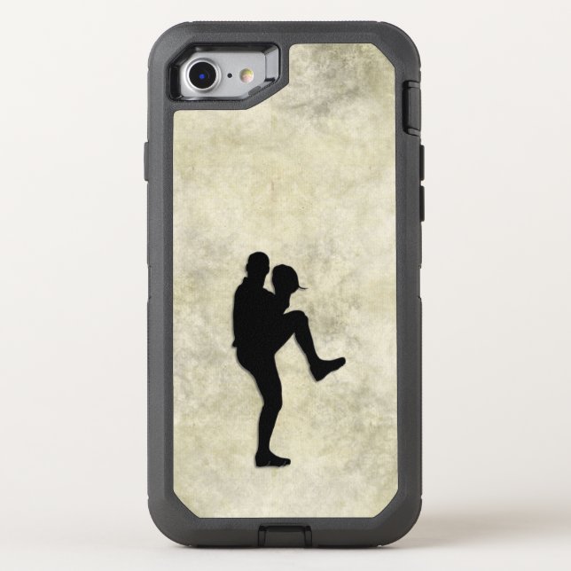 Baseball Player Pitcher Windup Otterbox iPhone Case (Back)