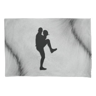 Baseball Player Pitcher Windup Pillow Case