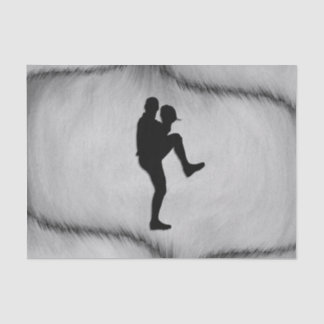 Baseball Player Pitcher Windup Tissue Paper