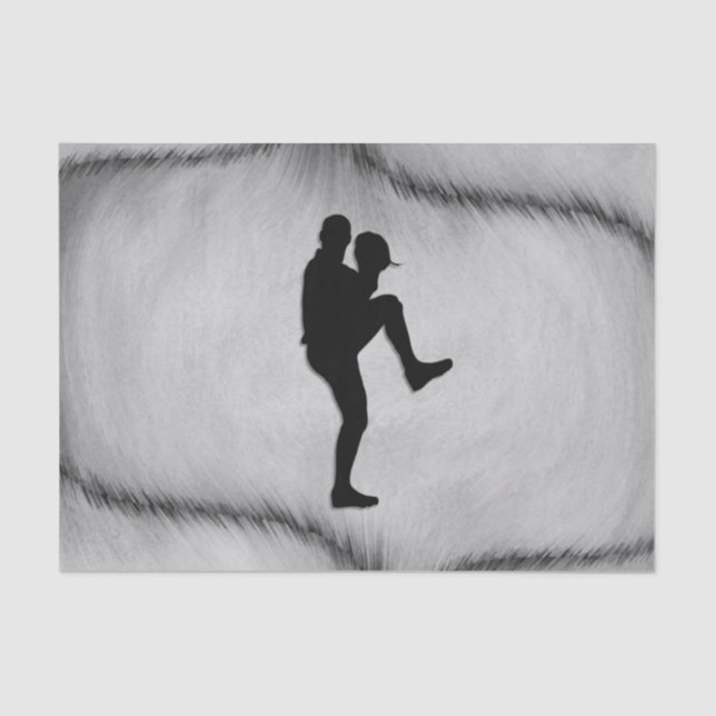 Baseball Player Pitcher Windup Tissue Paper (Front)