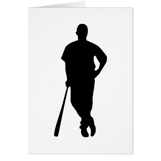 Baseball Player Silhouette Cards (Front)