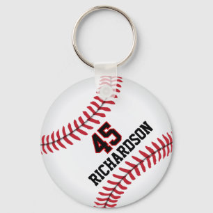 Baseball Player Sport Keychain