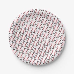 Baseball Player Sports Party Team Kids Fun Paper Plates