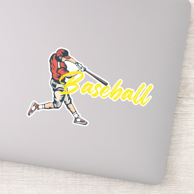 Baseball Player Sticker (Detail)