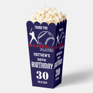 Baseball Player, Team, Birthday Favor Box