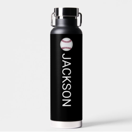Baseball Player Team Personalized Name Custom  Water Bottle