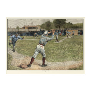 Baseball Player Thrown Out at Second Base Acrylic Print
