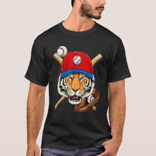 Baseball Player Tiger Pitcher Catcher Baseball Co T-Shirt