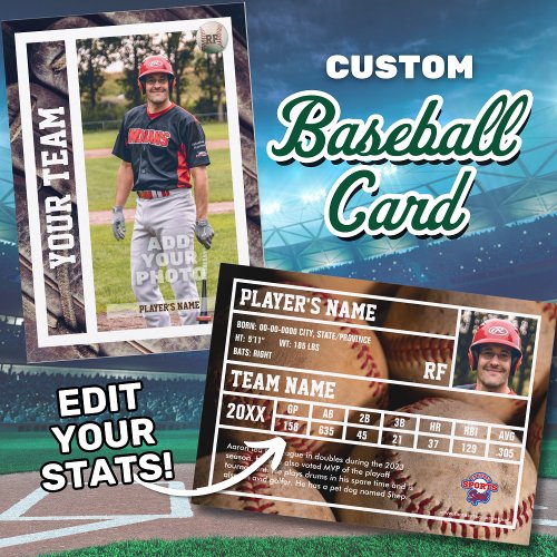 Baseball Player Trading Card Souvenir