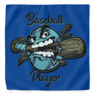 Baseball player trucker hat keychain bottle opener bandana