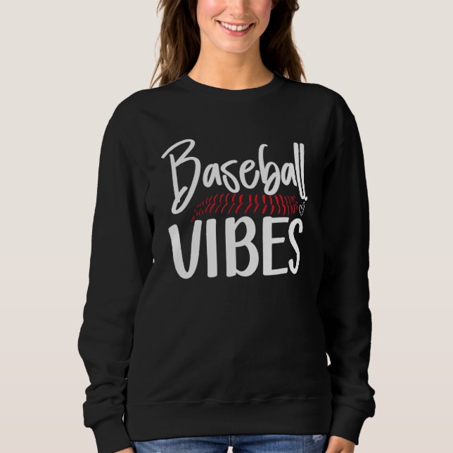 Baseball Player Womens Baseball Fan Baseball Mom Sweatshirt (Front)