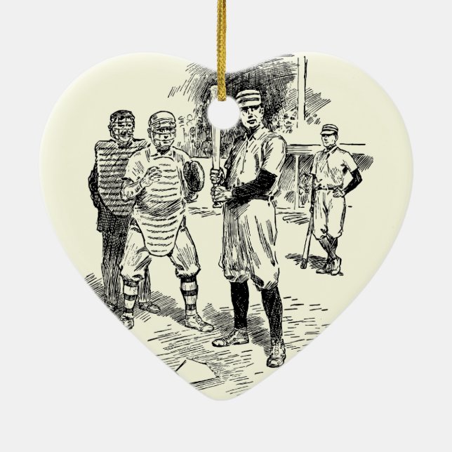 Baseball:Players Ceramic Ornament (Back)