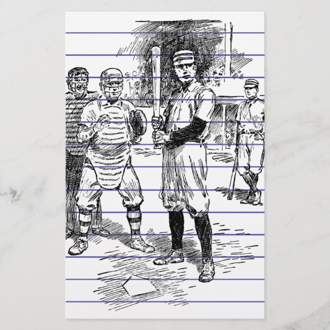 Baseball:Players Stationery (Front)