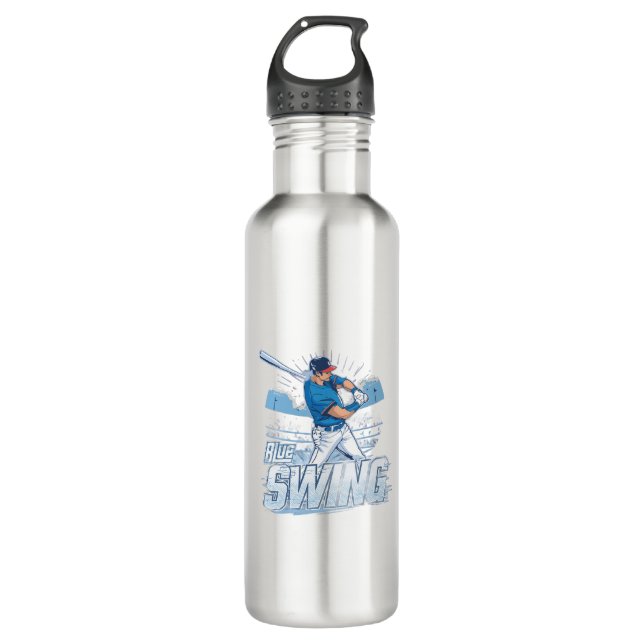 Baseball Playoff Championship Spirit  Stainless Steel Water Bottle (Front)