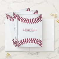 Baseball Pocket Folder