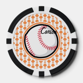 Baseball Poker Chips by SportsWare at Zazzle