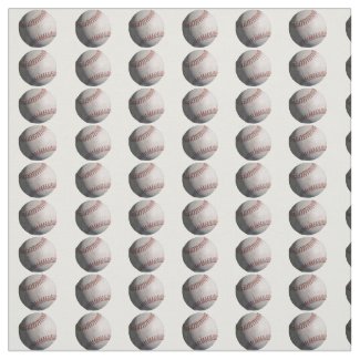Baseball Polkadot Fabric