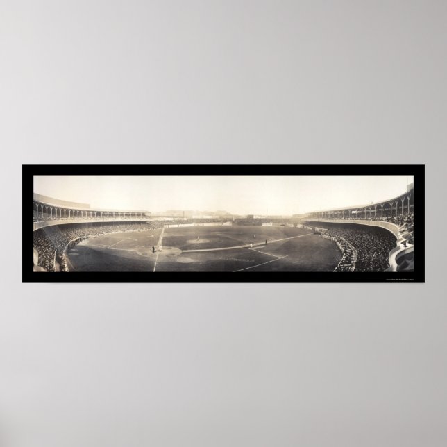 Baseball Polo Grounds Photo 1910 Poster (Front)