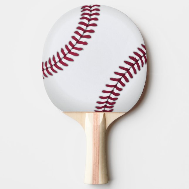 Baseball Pong Ping-Pong Paddle (Front)