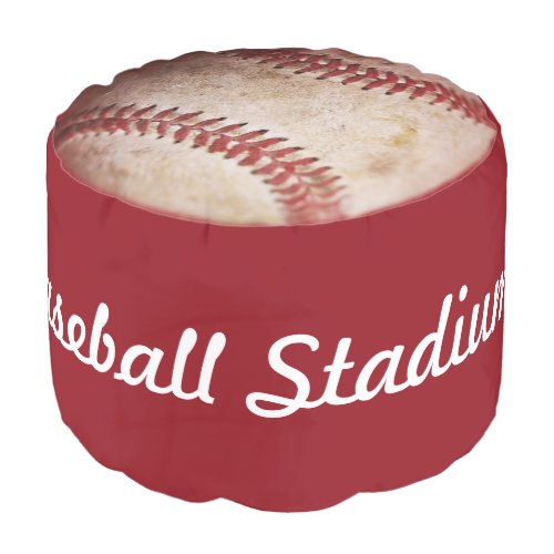 Baseball Poof Floor Pillow Boys Room Decor