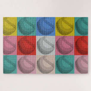 Baseball Pop Art - Popular Sports Jigsaw Puzzle