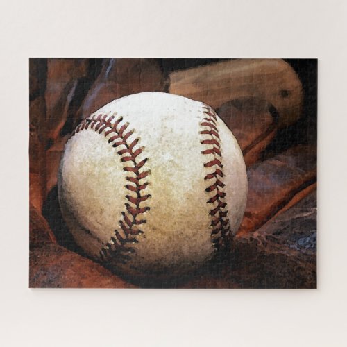 Baseball _ Popular Sports Art Digital Illustration Jigsaw Puzzle