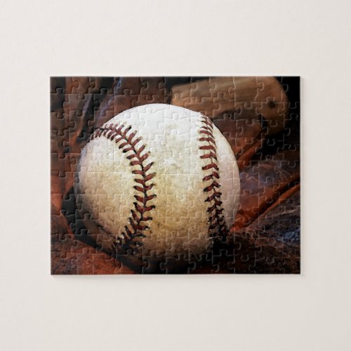 Baseball _ Popular Sports Art Digital Illustration Jigsaw Puzzle