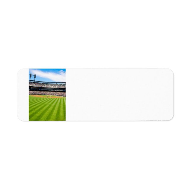 Baseball Postage Address Thingy Label (Front)