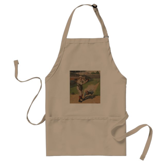 Baseball Poster Adult Apron (Front)