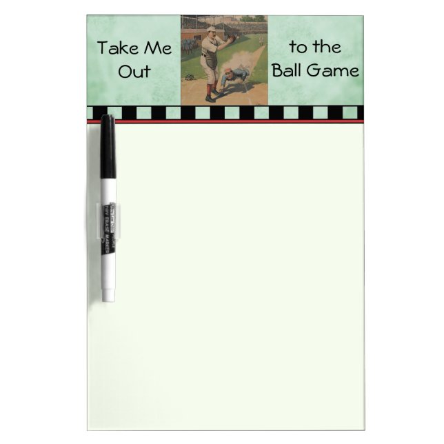 Baseball Poster Dry Erase Board (Front)