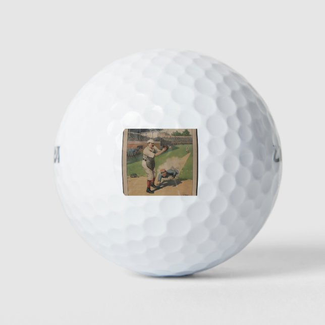 Baseball Poster Golf Balls (Front)