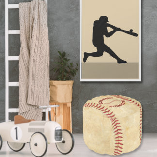 Baseball Pouf