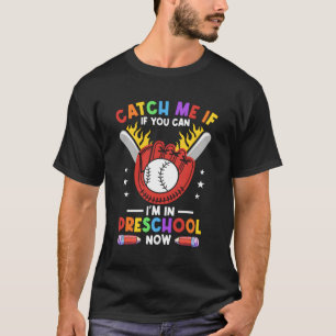 Baseball Preschool Back To School First Day Of Sch T-Shirt