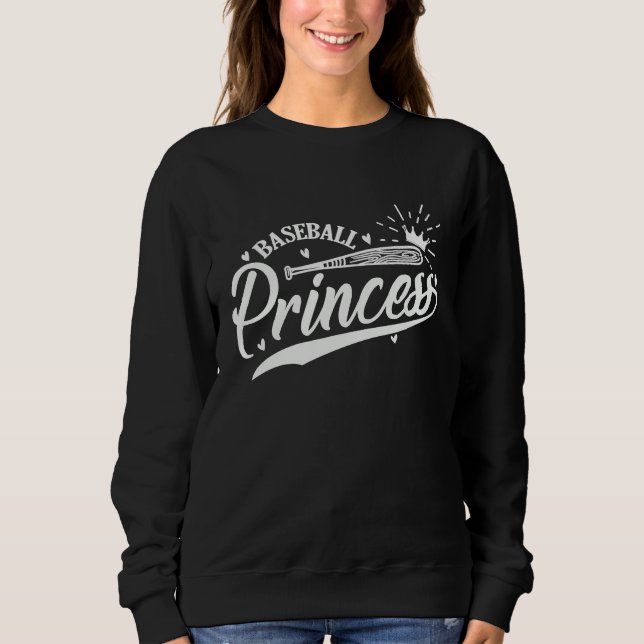 Baseball Princess Sport Ball Sport Sweatshirt (Front)