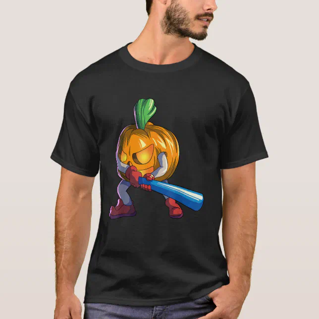 MLB Detroit Tigers Halloween Pumpkin Baseball Sports T Shirt