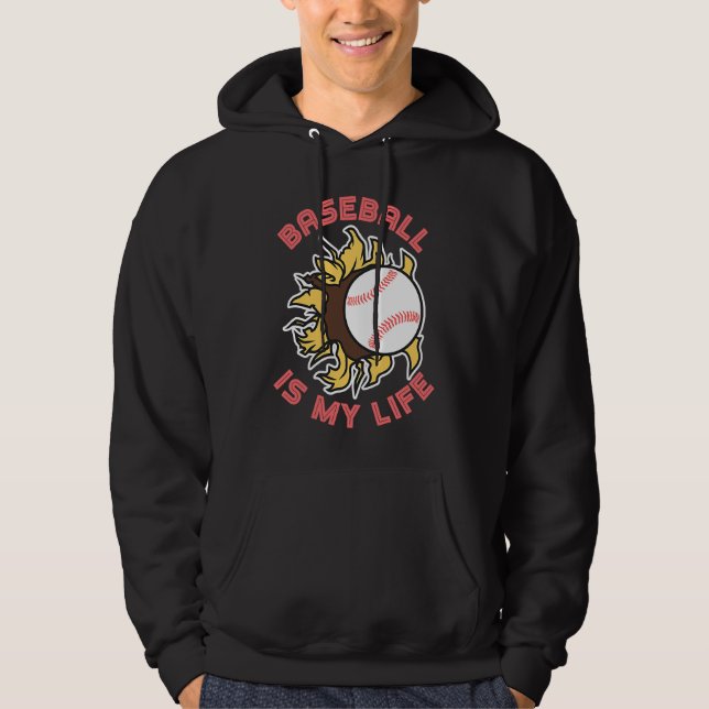 Baseball quote for baseball players  1 hoodie (Front)