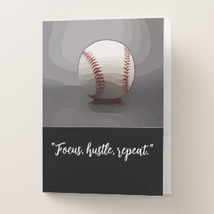 Baseball Quotes player for player Pocket Folder