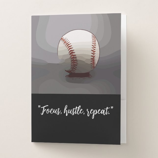 Baseball Quotes player for player  Pocket Folder (Front)