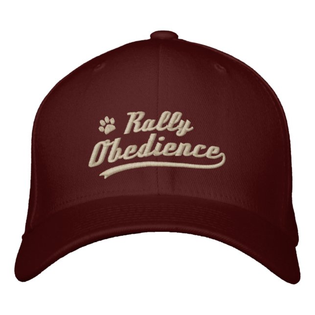 Baseball Rally Obedience Embroidered Hat (Front)