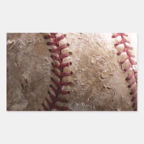 Baseball Rectangular Sticker