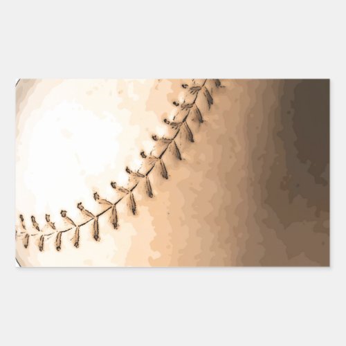 Baseball Rectangular Sticker