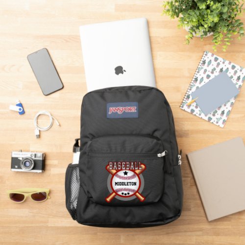 Baseball _ Red and Black JanSport Backpack