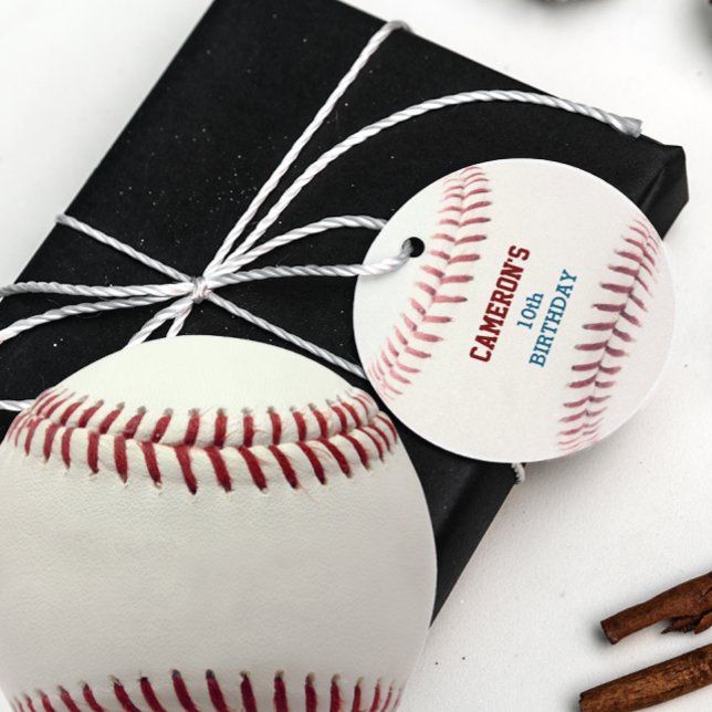 Baseball Red Blue Favor Tags (Creator Uploaded)