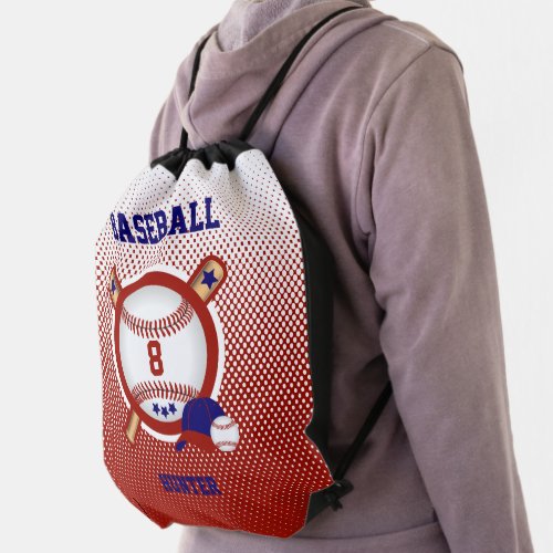 Baseball _ Red White and Blue _ DIY Text Backpack
