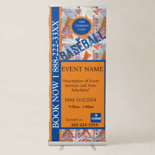 BASEBALL RETRACTABLE BANNER