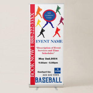 BASEBALL RETRACTABLE BANNER