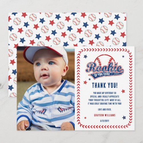 Baseball Rookie 1st Birthday Party Photo 