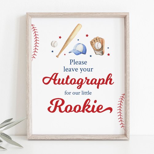 Baseball Rookie Autograph Birthday Sign
