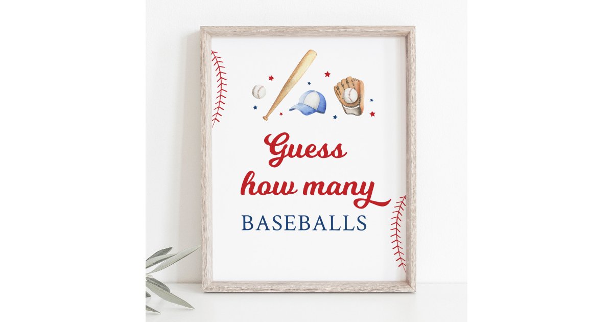 Baseball Rookie Autograph Birthday Sign | Zazzle